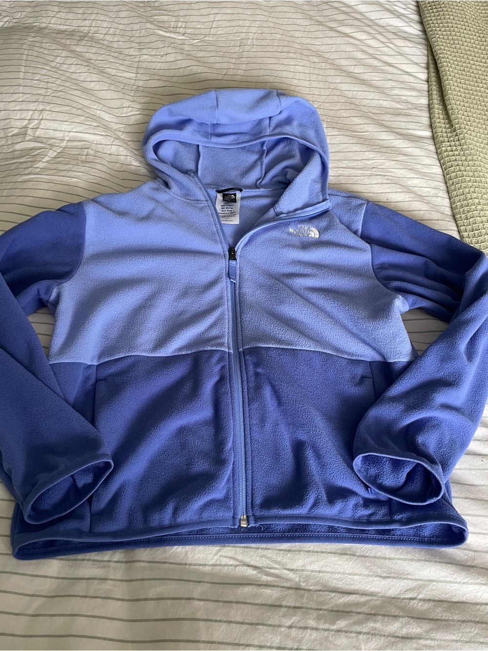 The North Face Girls' Two-Tone Lavender & Periwinkle Fleece Jacket